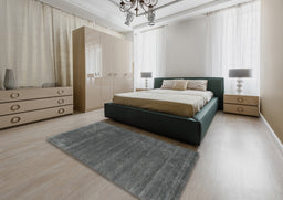 Contemporary Gray Modern Rug in a Bedroom, con581