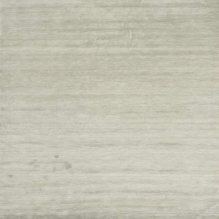 Square Contemporary Pale Silver Gray Solid Rug, con582