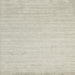 Square Contemporary Pale Silver Gray Solid Rug, con583