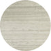 Sideview of Contemporary Sage Green Solid Rug, con585