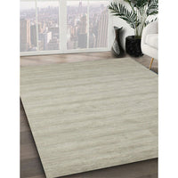 Contemporary Sage Green Solid Rug, con587