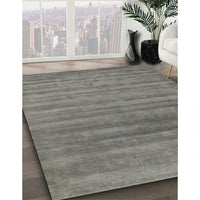 Contemporary Sage Green Modern Rug, con589