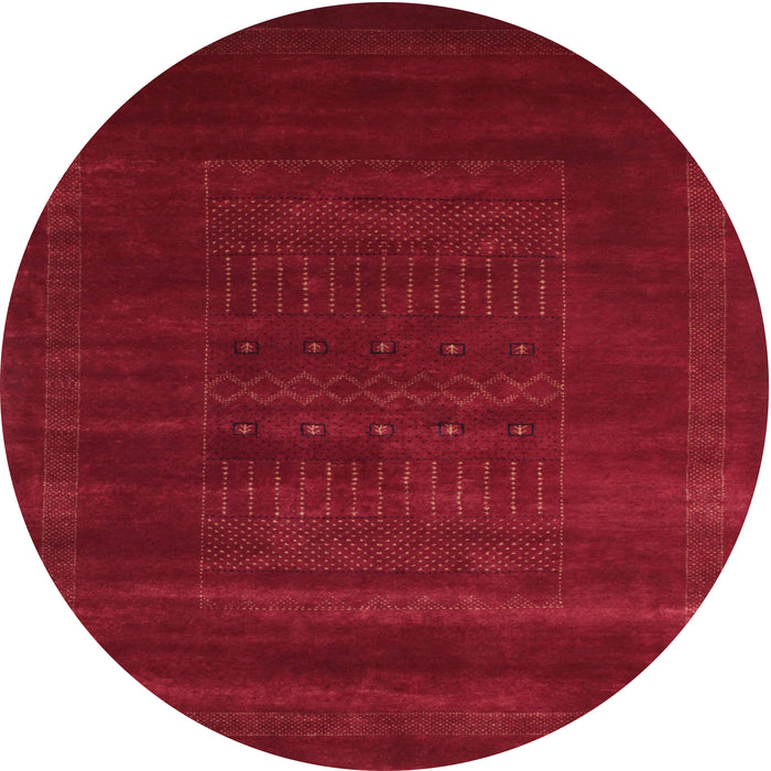 Sideview of Contemporary Red Modern Rug, con591