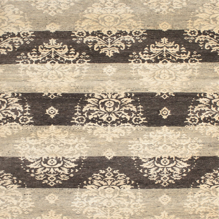 Sideview of Machine Washable Contemporary Brown Rug, wshcon592