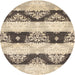 Sideview of Contemporary Brown Modern Rug, con592