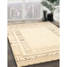 Contemporary Brown Solid Rug in Family Room, con593