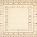 Sideview of Machine Washable Contemporary Brown Rug, wshcon593