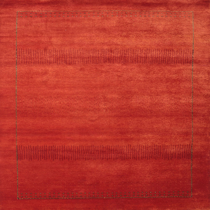 Sideview of Machine Washable Contemporary Neon Red Rug, wshcon598