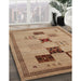 Machine Washable Contemporary Light Brown Rug in a Family Room, wshcon599