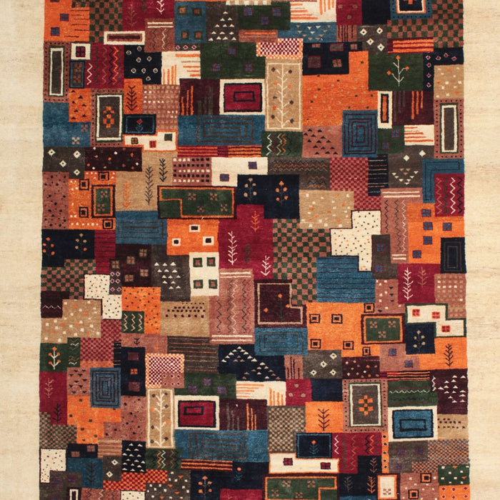 Contemporary Red Modern Rug, con600