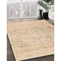 Contemporary Brown Modern Rug, con604