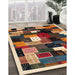 Contemporary Sand Brown Modern Rug in Family Room, con606