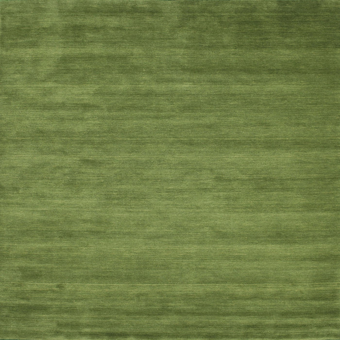 Sideview of Machine Washable Contemporary Green Rug, wshcon60