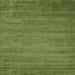 Sideview of Machine Washable Contemporary Green Rug, wshcon60