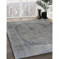 Contemporary Silver Gray Modern Rug, con615