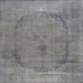 Sideview of Machine Washable Contemporary Silver Gray Rug, wshcon615