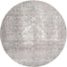 Sideview of Contemporary Dark Gray Modern Rug, con617