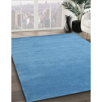 Contemporary Blue Modern Rug, con61