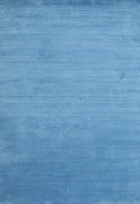 Machine Washable Contemporary Blue Rug, wshcon61