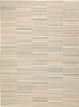 Contemporary Deep Peach Orange Solid Rug, con626