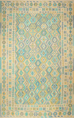 Contemporary Sage Green Southwestern Rug, con627