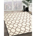 Contemporary Blonde Beige Trellis Rug in Family Room, con628