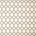 Square Contemporary Blonde Beige Trellis Rug, con628