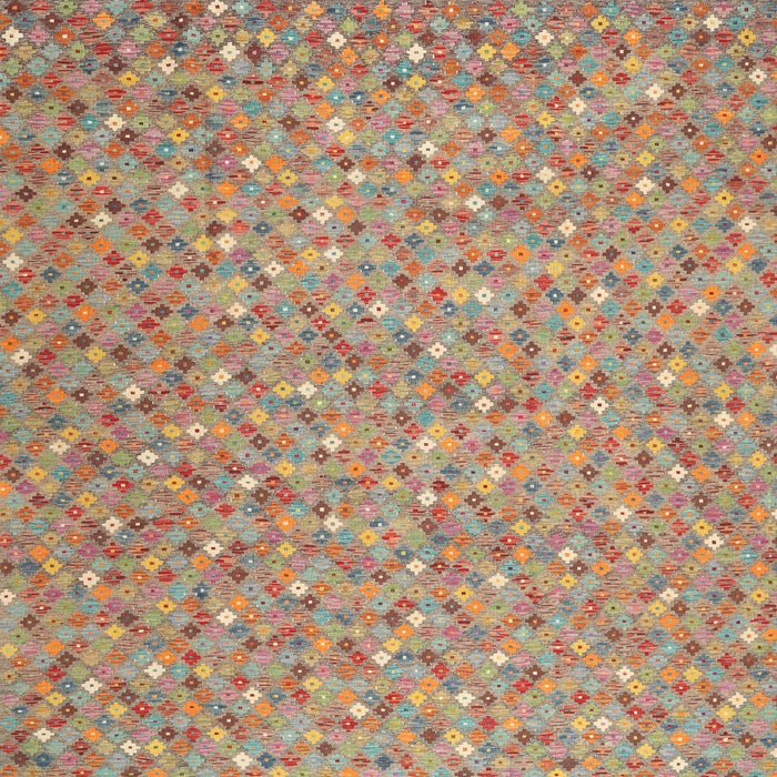 Square Contemporary Rust Pink Southwestern Rug, con629