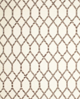 Contemporary Blonde Beige Trellis Rug, con630