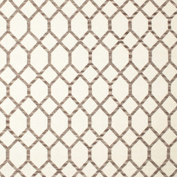 Square Contemporary Blonde Beige Trellis Rug, con630