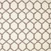 Square Contemporary Tan Brown Trellis Rug, con631