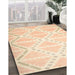 Contemporary Golden Blonde Gold Modern Rug in Family Room, con632