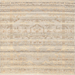 Square Contemporary Deep Peach Orange Solid Rug, con636