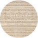 Sideview of Contemporary Deep Peach Orange Solid Rug, con636