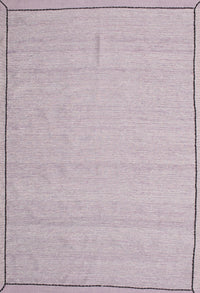 Machine Washable Contemporary Purple Thistle Purple Rug, wshcon638