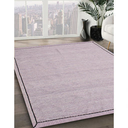 Contemporary Purple Modern Rug in Family Room, con638