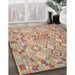 Machine Washable Contemporary Rust Pink Rug in a Family Room, wshcon639