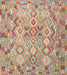 Contemporary Rust Pink Southwestern Rug, con639