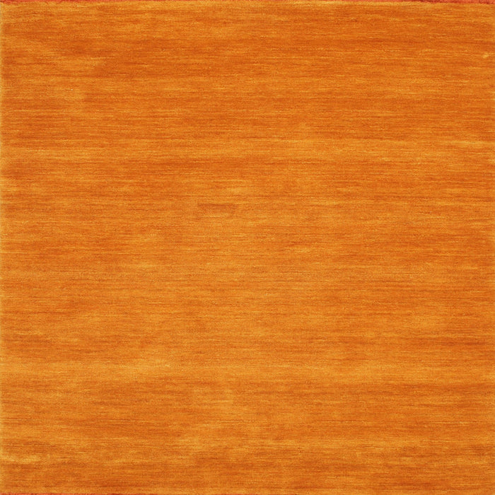 Sideview of Machine Washable Contemporary Orange Red Rug, wshcon63