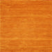Sideview of Machine Washable Contemporary Orange Red Rug, wshcon63