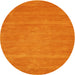 Sideview of Contemporary Orange Red Modern Rug, con63