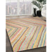 Machine Washable Contemporary Orange Salmon Pink Rug in a Family Room, wshcon640