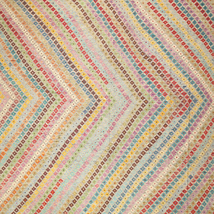 Contemporary Orange Salmon Pink Southwestern Rug, con640