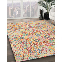 Contemporary Brown Southwestern Rug, con641