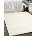 Machine Washable Contemporary Soft Ivory Beige Rug in a Family Room, wshcon644