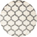 Sideview of Contemporary Sage Green Trellis Rug, con648