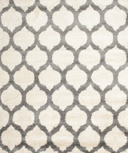 Contemporary Sage Green Trellis Rug, con648
