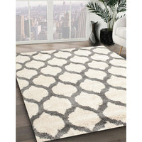 Contemporary Sage Green Trellis Rug, con648