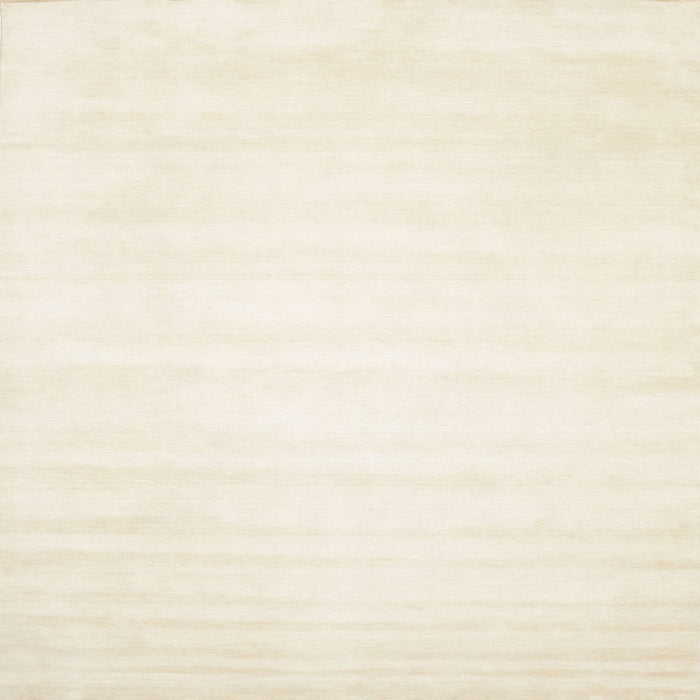 Square Contemporary Blanched Almond Beige Solid Rug, con64