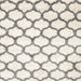 Square Contemporary Sage Green Trellis Rug, con650